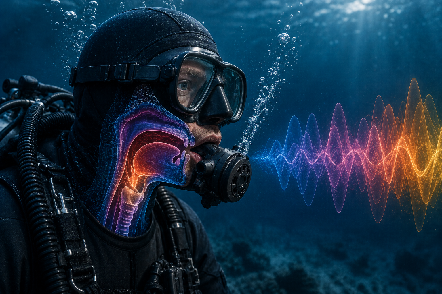 Helium und die Stimme: Warum Taucher unter Wasser anders klingen